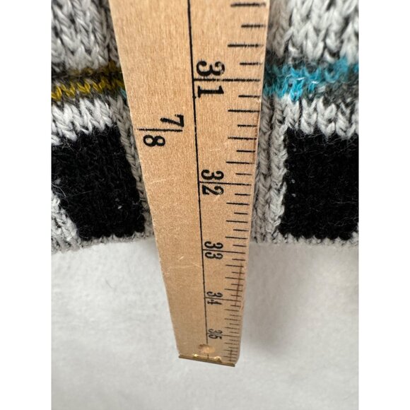 Northern Angel Aztec Print sherpa lined button hooded jacket sz S - Picture 10 of 10